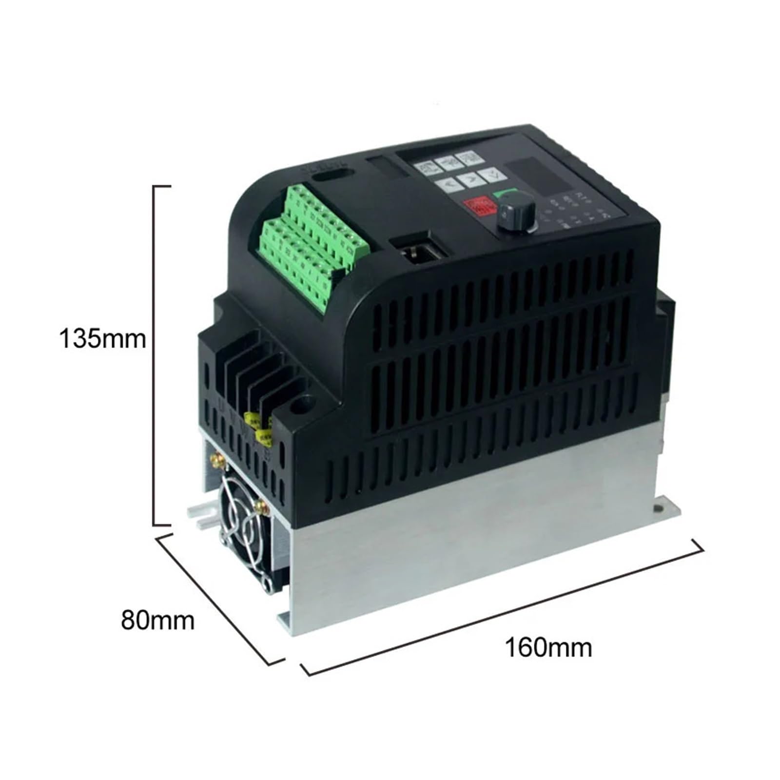 Convertitore di frequenza VFD da 2,2 kW 220 V ingresso monofase 220 V e uscita monofase 220 V/azionamento a velocità regolabile/inverter di frequenza(7.5(10HP))