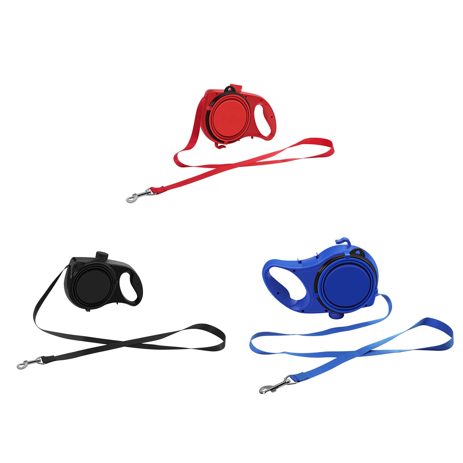 Nylon Hundeleine, 1, 2 m lang, mit integriertem, Blue