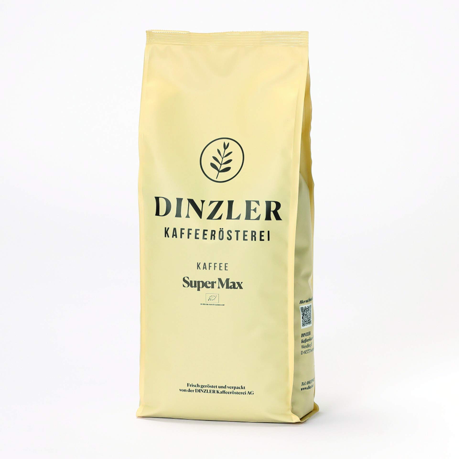 Dinzler Kaffee Super Max Organico - ganze Bohne - 1000 g - Bio