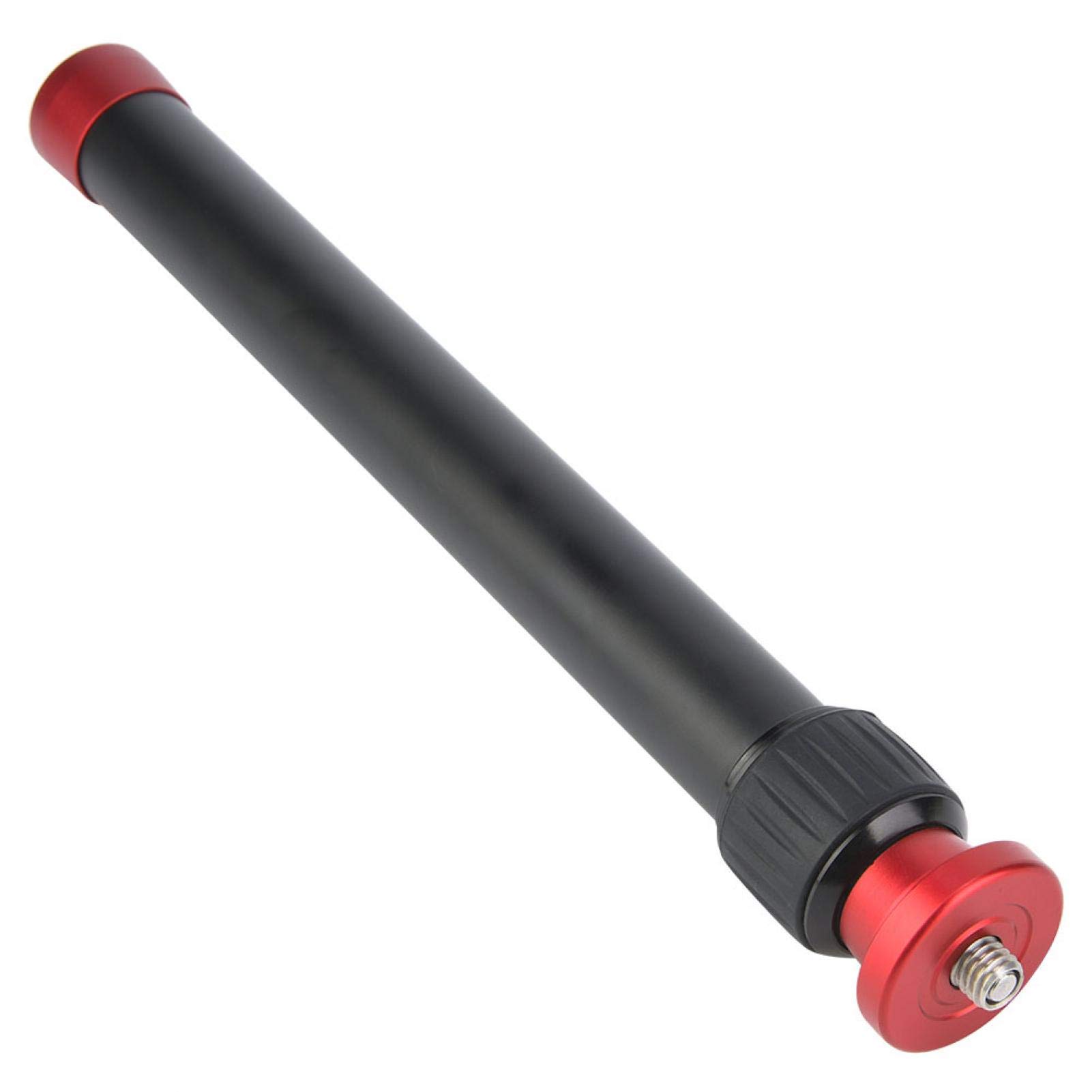 Tige d'extension rétractable, Tige d'extension pour cardan avec vis 3/8 et 1/4 vis, Tige télescopique 26,5-44 cm Tige d'extension pour Appareil Photo Reflex numérique.