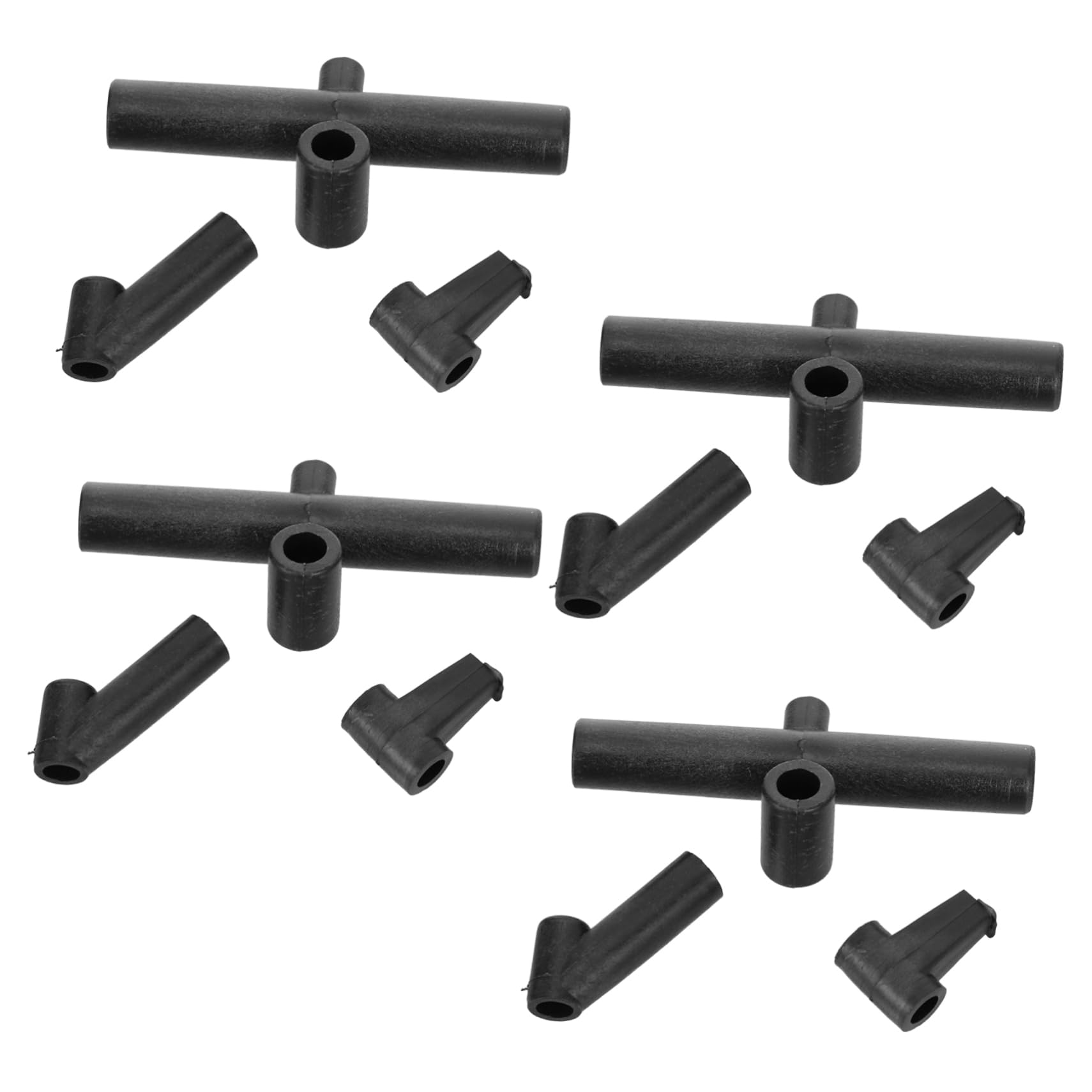 FELTECHELECTR 12pcs Kite Frame Assembly Tools: Plastic DIY Replacement Parts for Kites Rod Connectors for Enhance Stability and Easy Setup