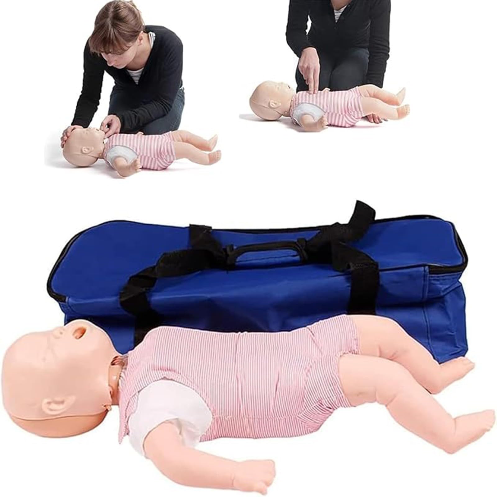 Säuglings-Wiederbelebungspuppe, Silikon-CPR-Puppe für Babys, kardiopulmonale Wiederbelebungspuppe für Patientenaufklärung und -unterricht A