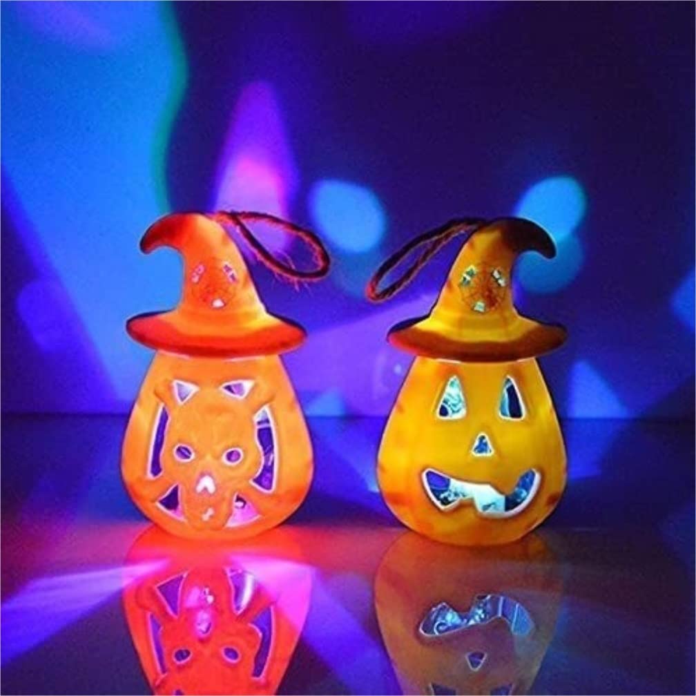 Latarnia na Halloween 6 Sztuk Halloween Przenośne Lampiony Dyni I Czaszki Home Bar Decor Plastikowa Czaszka Lampka Z Dekoracja na Halloween