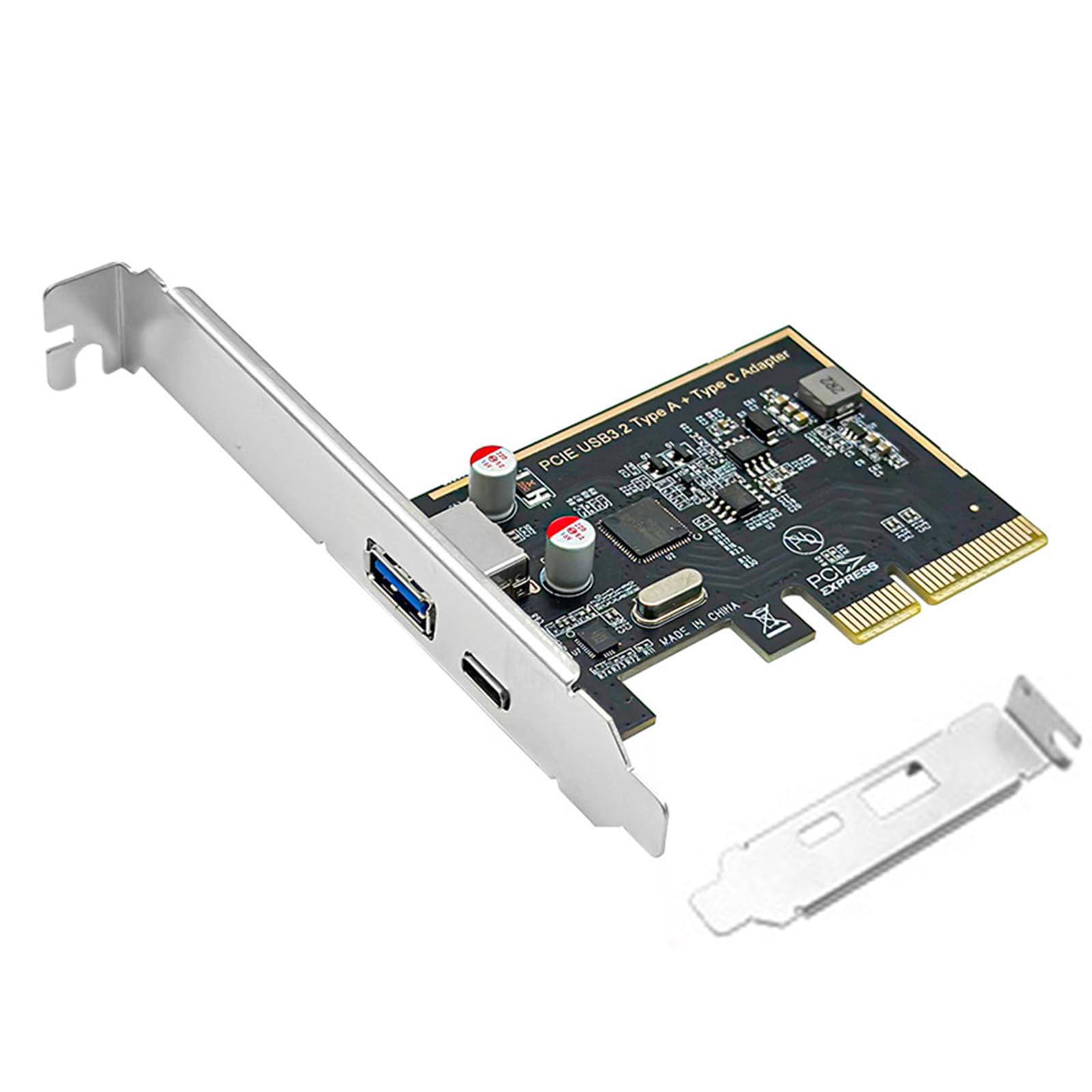 PCIe to USB 3.1 Expansion Card Featuring ASM1142 Chip for Fast Speed Data Transfer and Device Connection