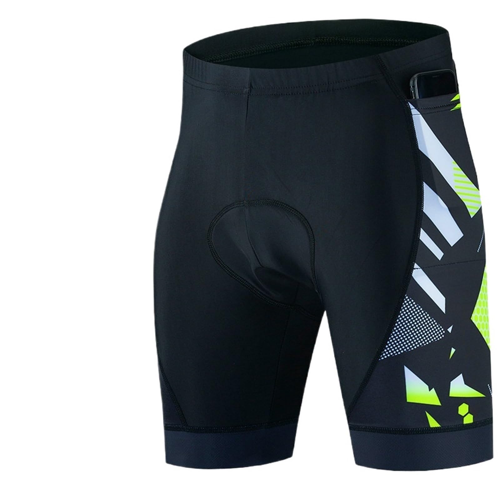 Pantaloncini da Ciclismo 2 Pezzi Pantaloncini da Ciclismo Uomo Estivi con Imbottitura in Gel, Sportivi, Triathlon, Bici Strada, Pantaloni, Uniforme, Maglia, Tasche(Black03,M)
