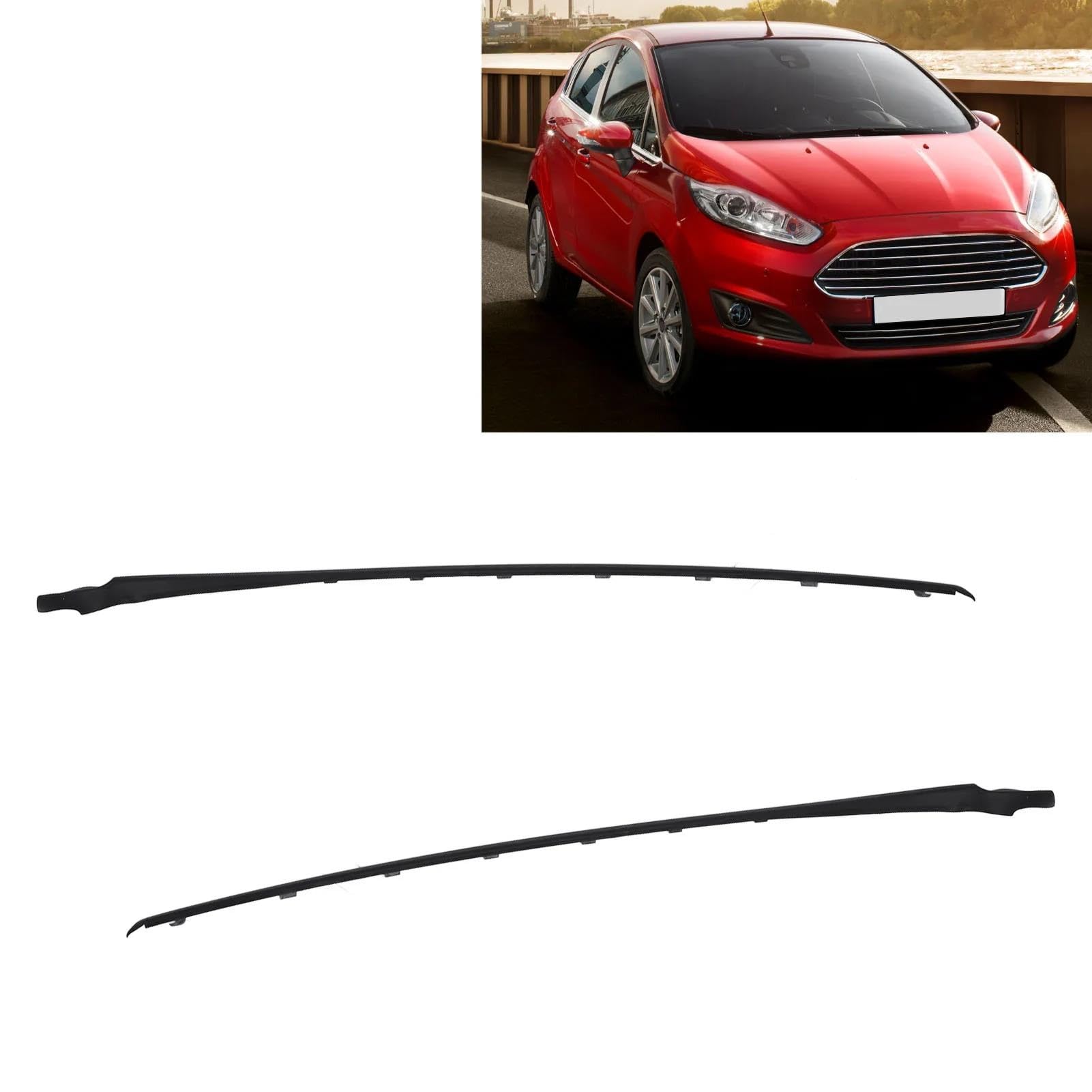 Guarnizione Porta Auto 1Pc L/R Auto Parabrezza Anteriore Un Pilastro Trim Stampaggio Perfetta Tenuta In Gomma Impermeabile Per Ford Per Fiesta 2009-2019 Guarnizione(Sinistra)