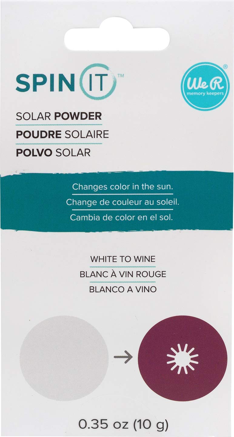 Polvo de efectos Spin It Solar White To Wine para personalizar tazas