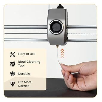 3Dプリンターノズルクリーニングキット – クリーニングニードル、ブラシ、ピンセット付き精密ノズルクリーナーツールセット、1.75mmノズル用3Dプリンターツールキット