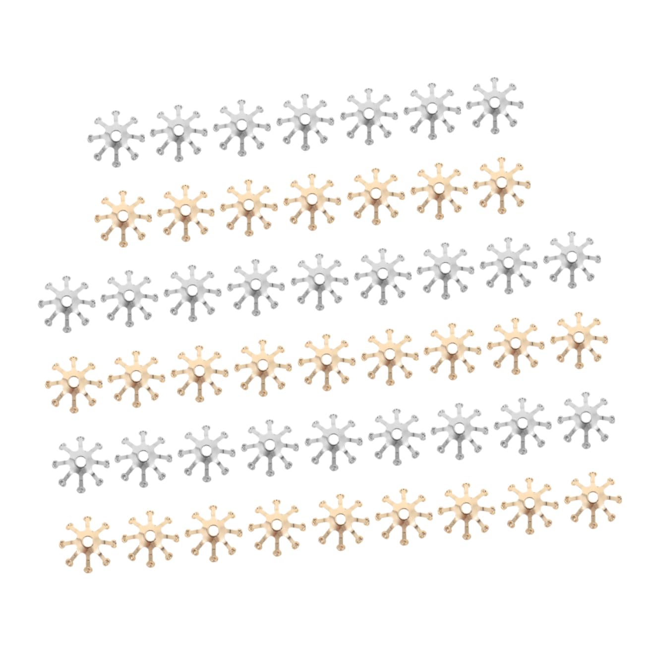 TOVINANNA Hair Pins Decorative 50pcs Floral Diy Ornaments for Hair Clip Accessories