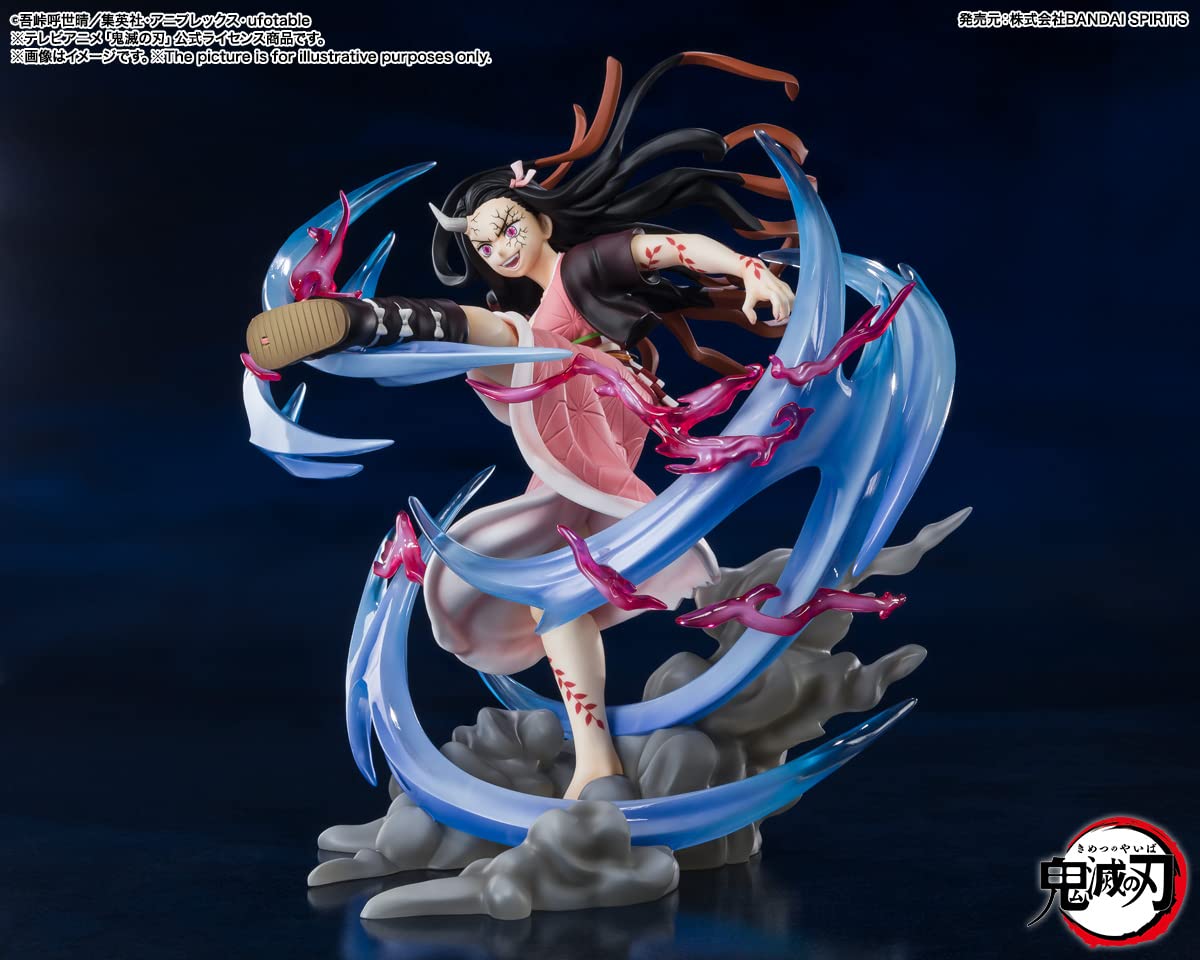 BANDAI Spirits Tamashi Nations - Demon Slayer : Kimetsu no Yaiba - Nezuko Kamado - Demon Form Advancing Ver FiguartsZERO Statue de Collection