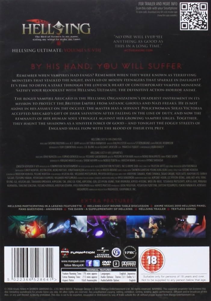Amazon.co.jp: HELLSING OVA コンプリート DVD-BOX2 (V-VIII話[5