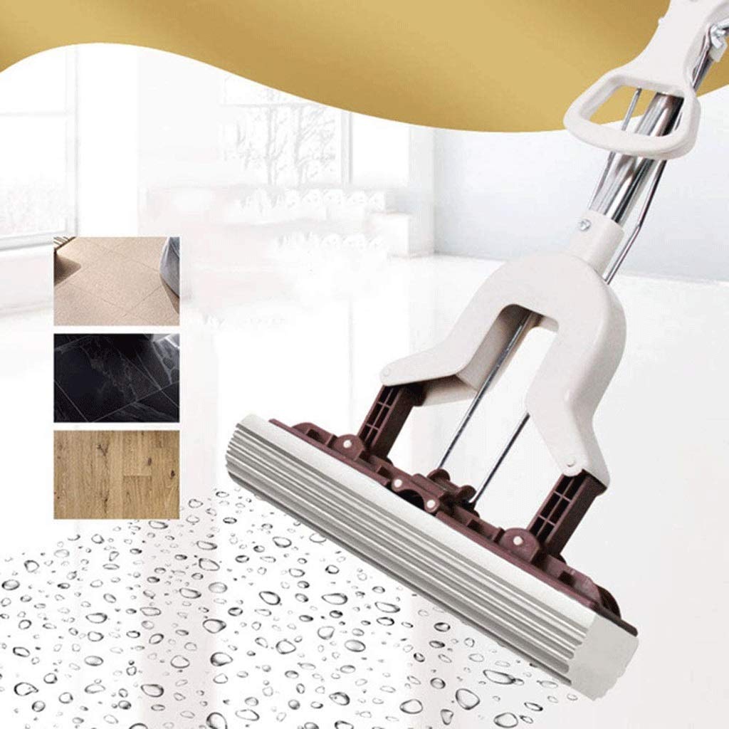 Fregona de Esponja de PVA para el hogar de Cocina, fregona de Esponja de Espuma de PVA con Rodillo cuádruple súper Absorbente, Limpiador de Pisos Multiusos