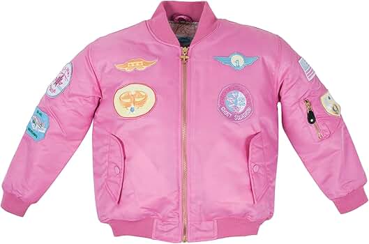 Amazon.com: Youth MA-1 Flight Jacket | Pink, Nylon, With Amazon.com: Youth MA-1 Flight Jacket | Pink, Nylon, With