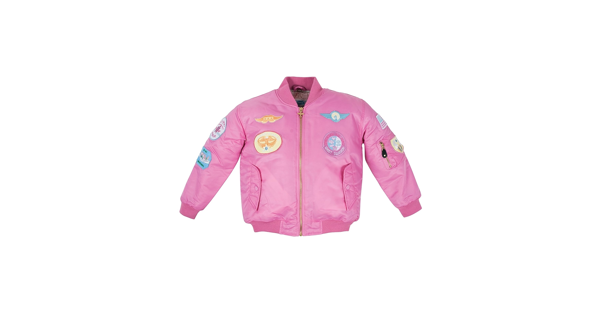 Amazon.com: Youth MA-1 Flight Jacket | Pink, Nylon, With