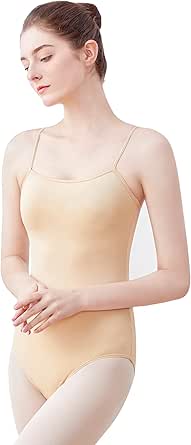 Amazon.com: Women Nude Dance Leotards with Adjustable Straps : Clothing