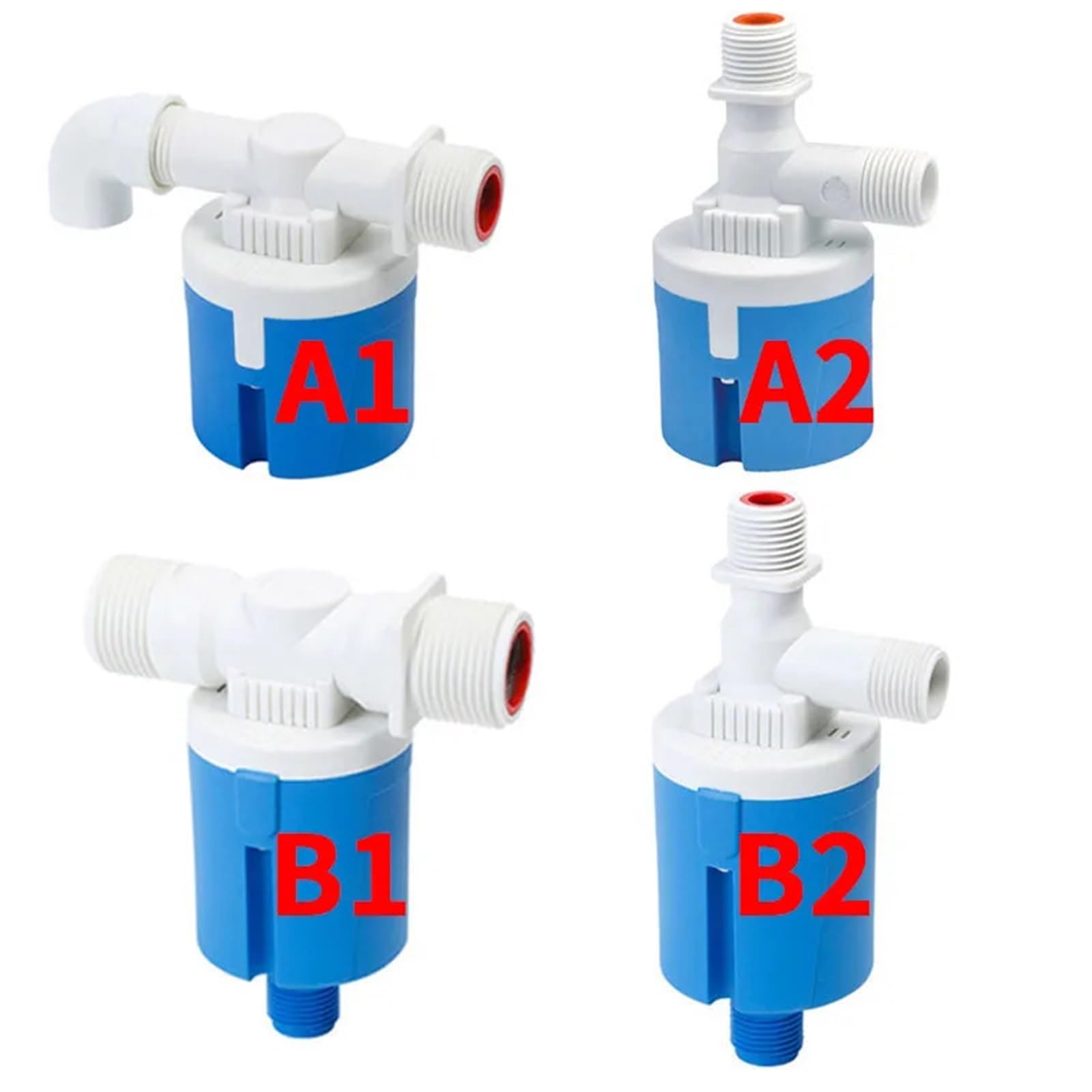 Contrôleur de Niveau d'eau, Interrupteur de vanne à Flotteur, vanne d'arrêt d'eau, vanne de contrôle de château d'eau entièrement Automatique 1/2" 3/4" 1 Pouce 6 pièces(DN20,A2)