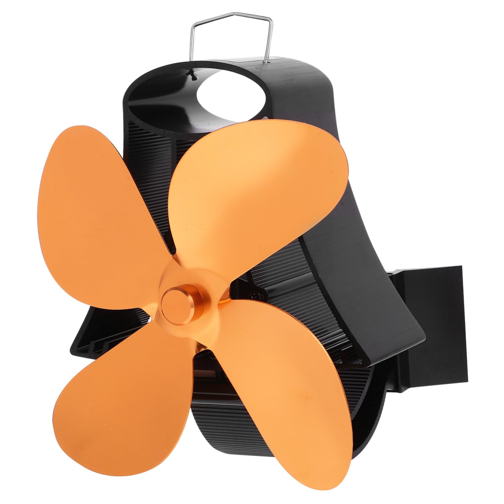 Alipis Ventilador de Potencia Térmica de 1 Pieza con 4 Aspas Dorado