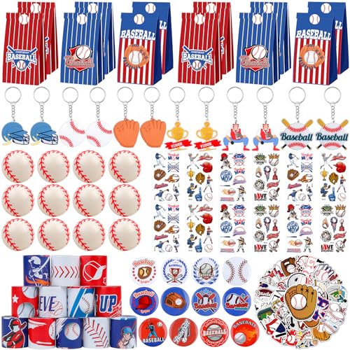 ANPHILE Baseball Party Favors, Baseball Birthday Party Favors with Treat Bags for Baseball Birthday Decorations Goodie Bag Stuffers