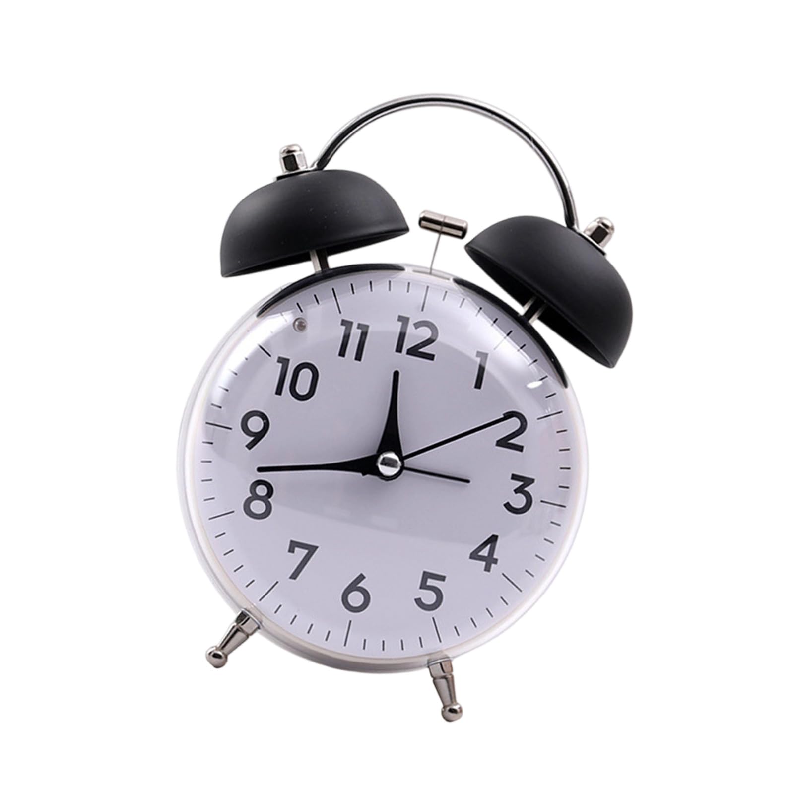 Kalttoy Extra Loud Twin Bells Alarm Clock with Night Light Quiet Movement Vintaged Type Home Decoration Analog Alarm Clock
