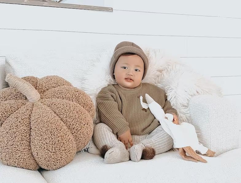 Infant Baby Boy Girl Knit Sweater Rooster Goose Embroidery Crew Neck Long Sleeve Pullover Knit Shirt Winter Clothes - Image 2