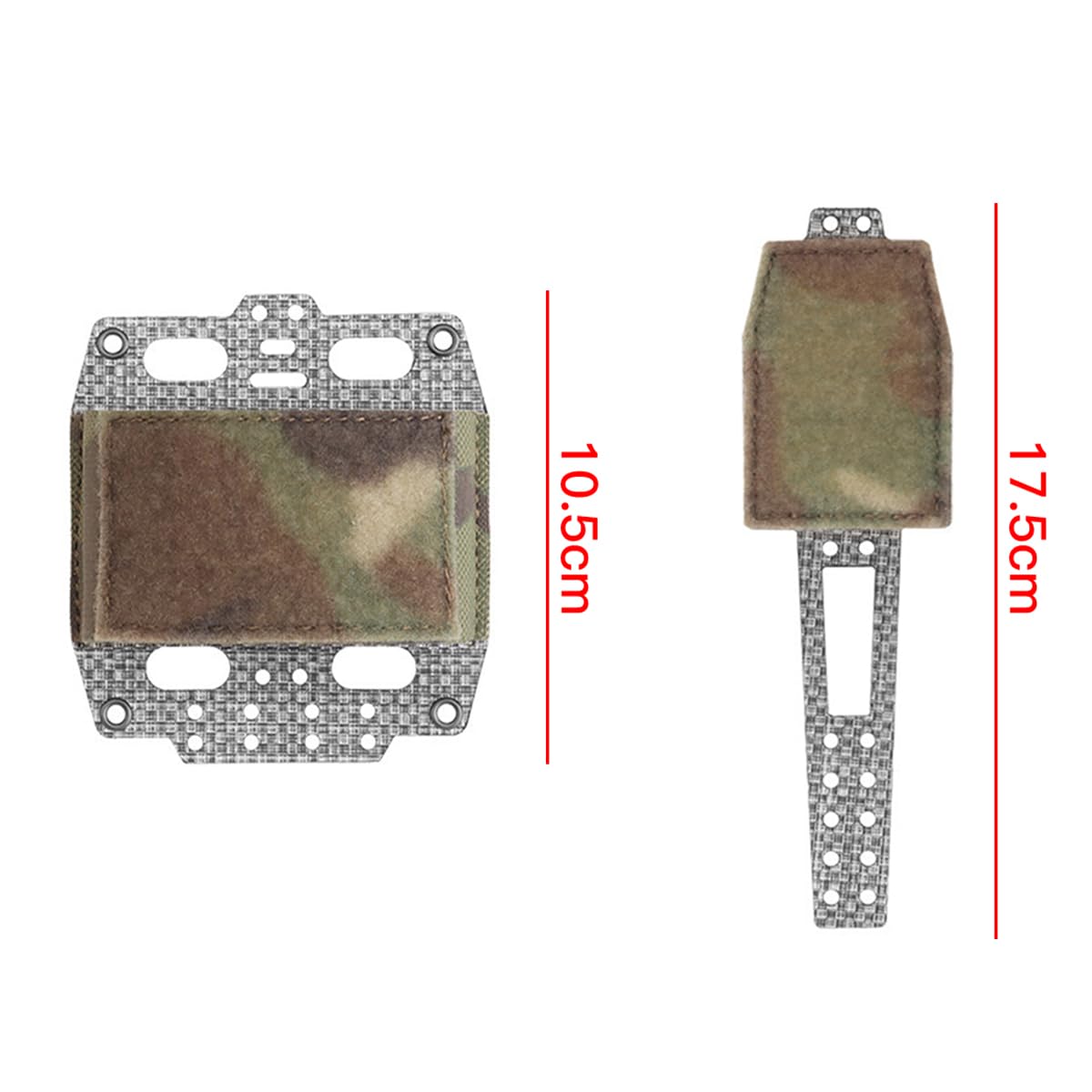 Borsa contrappeso per batteria NVG per casco Airsoft con chiusura a strappo
