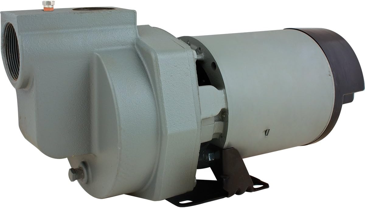 Star Water Systems HSP15P1 1-1/2 HP Self Priming Lawn Sprinkler Irrigation Pump Made with Rugged Cast Iron