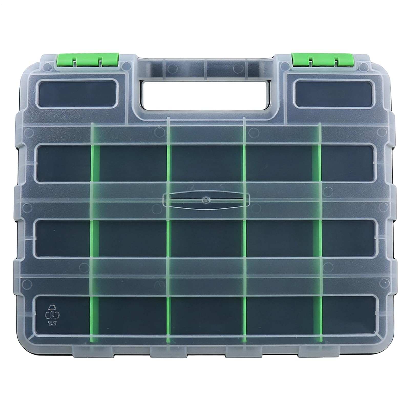 Portaviti Organizzatore Contenitore con 34 Scomparti a Doppia Faccia | Scatola per Piccoli Componenti e Utensili Per Chiodi Perline Gioielli Attrezzatura Da Pesca Componenti Elettronici