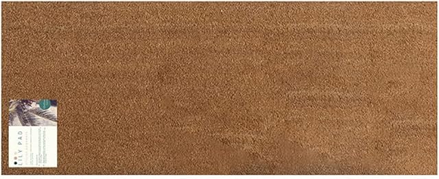 LP Doormats - long coir door mat - double doormat for french doors - patio door mat - extra long coir mat size 125 x 55cm - indoor door mat - outdoor sheltered use welcome mat (Blank)