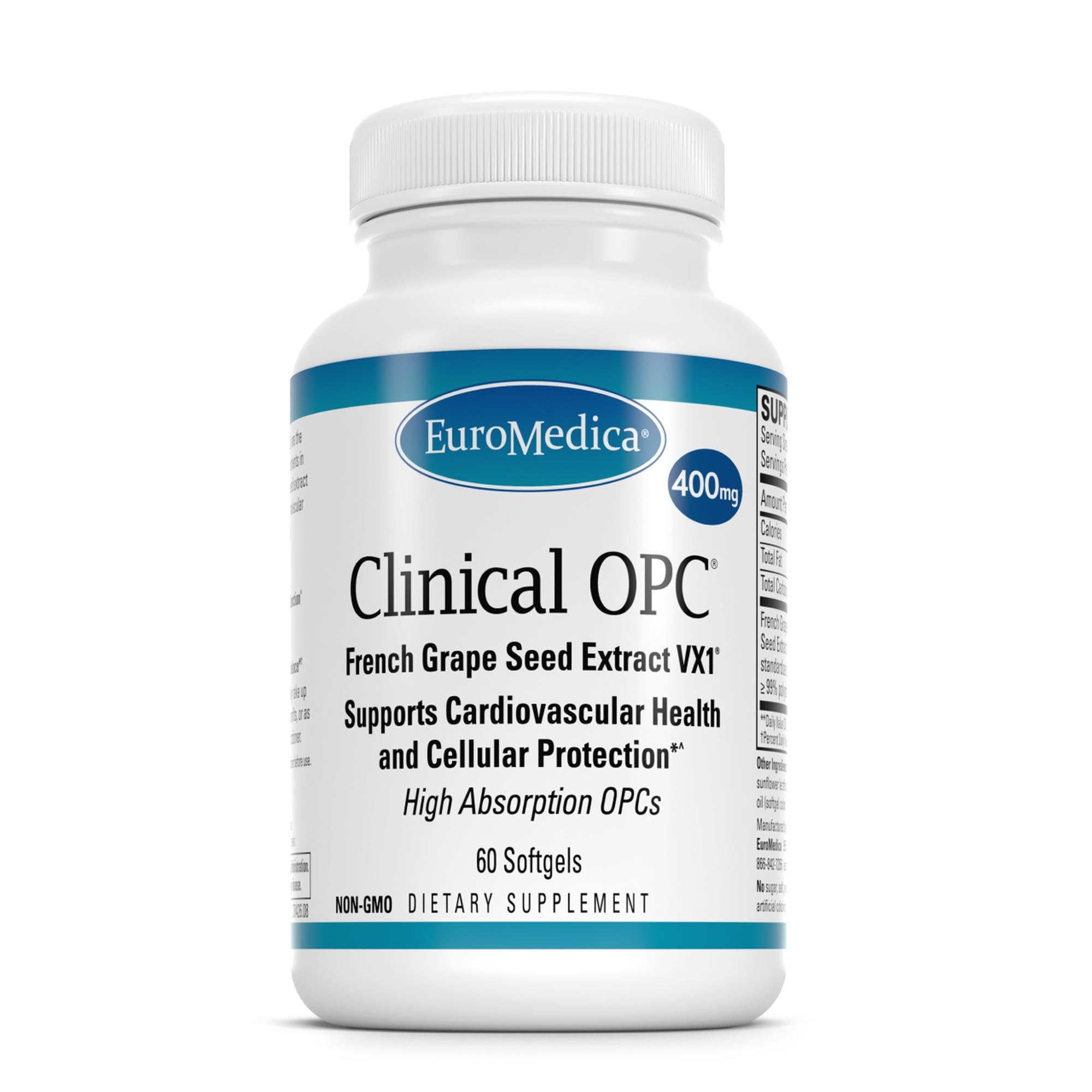 EuroMedica Clinical OPC - Cardiovascular Health & Focus - 60 Count