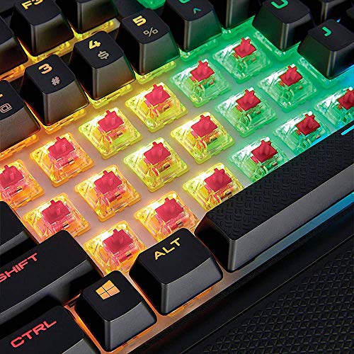 Corsair Strafe RGB MK.2 Silent Tastiera Meccanica Gaming, Cherry MX Silent, Retroilluminazione RGB Multicolore, Italiano QWERTY, Nero