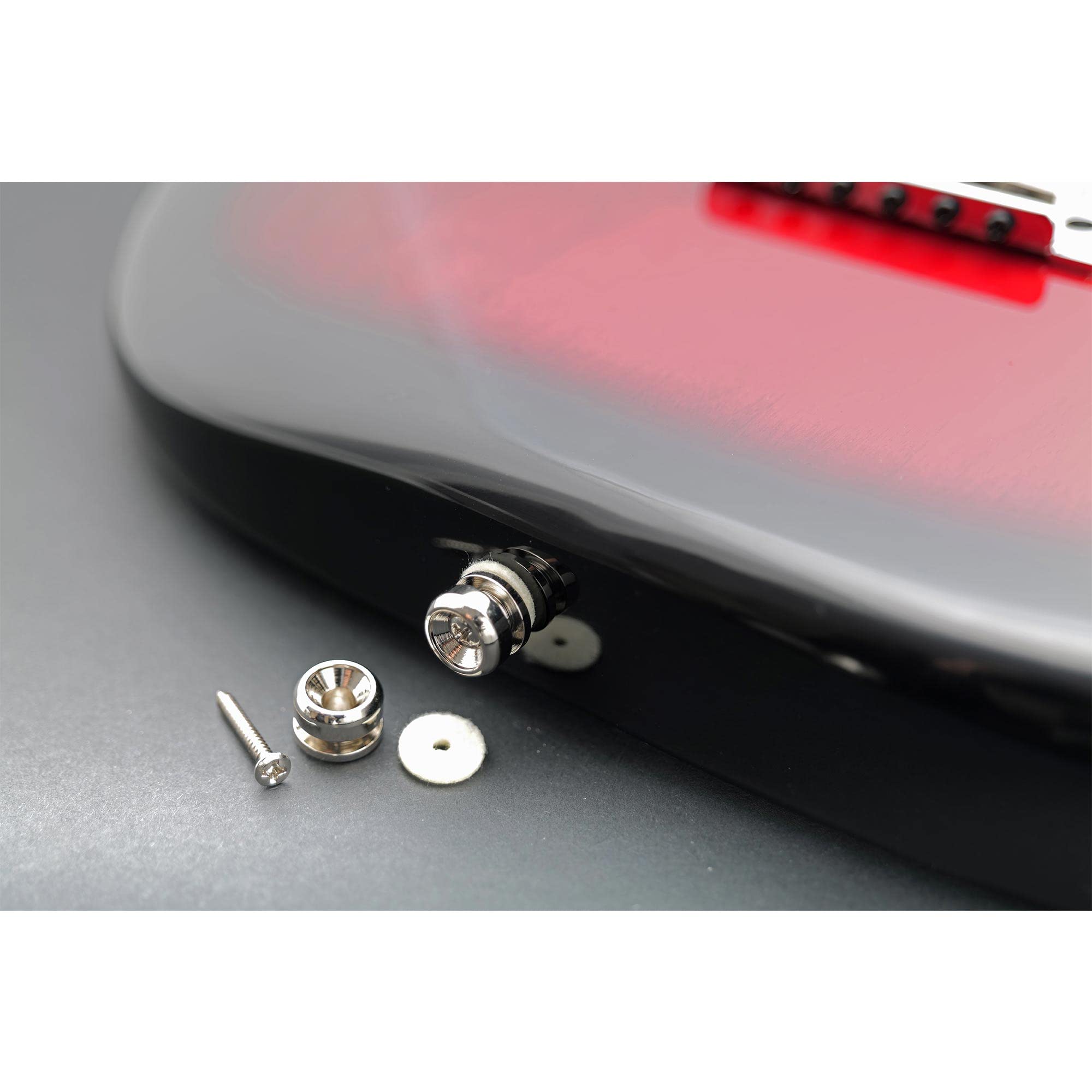 Pulsanti Per Cintura Chitarra 2 Pulsanti Oversize Per Cinturino Chitarra Cromato Nero O Oro N 962413 - Foto 10