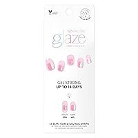 Vista 4 de Dashing Diva Tiras de uñas Glaze - Paquete de mini lámpara LED y rocío rosa