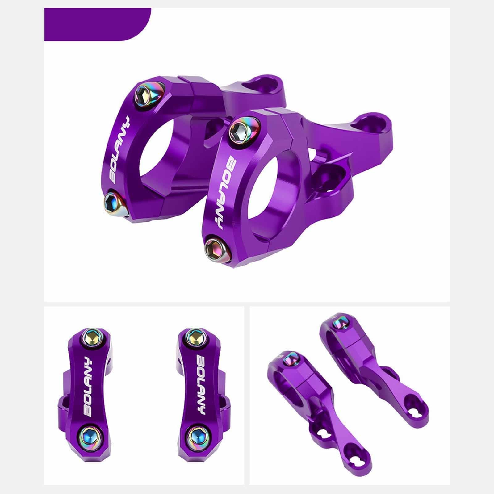 Homyl 2 Pezzi Attacco Manubrio Mountain Bike STEM Diretta Alluminio Leggero Struttura Rinforzata Sostituzione Rapida Facile Montaggio Adatto per Uomini Cicl