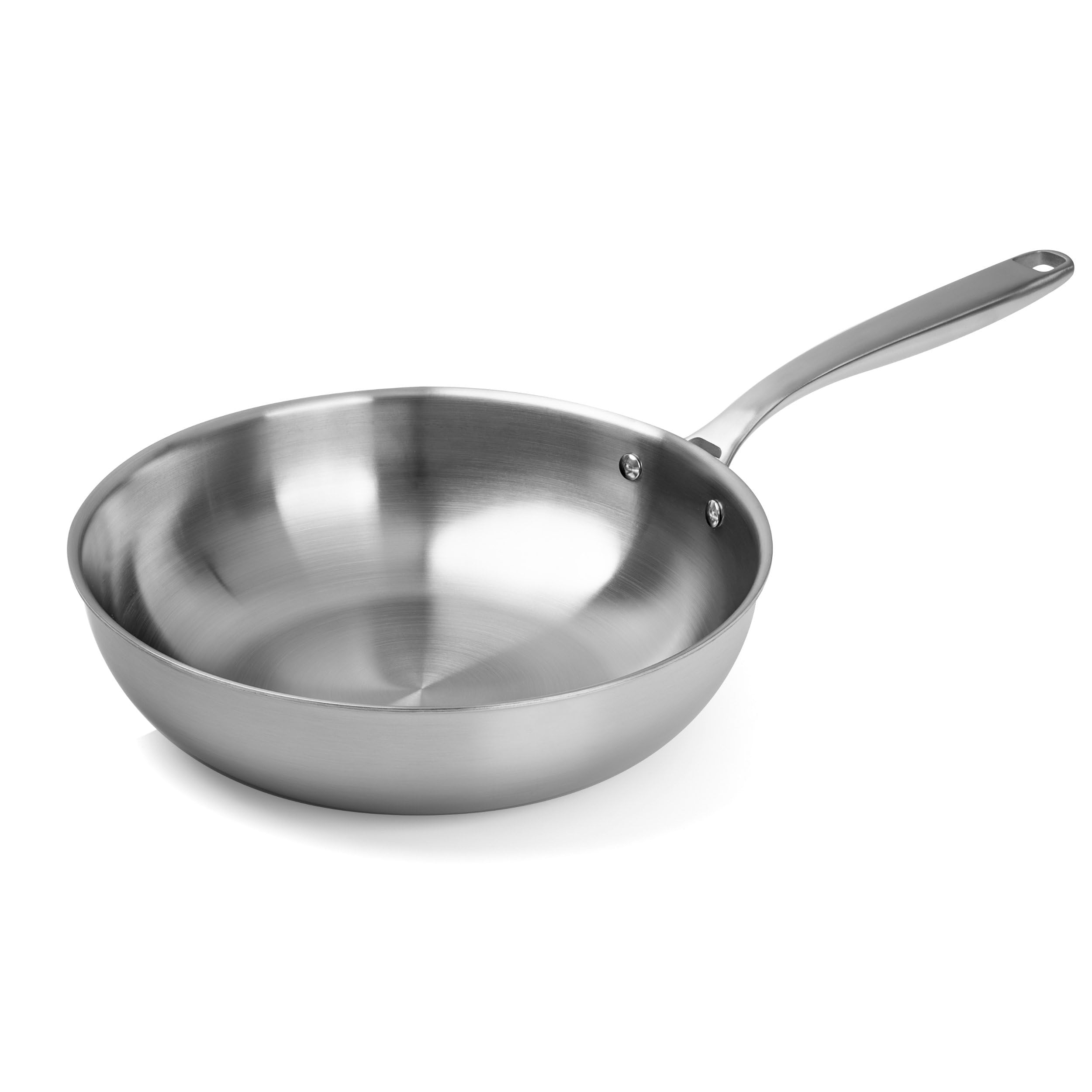 Remoska PROXIMA Pfanne Edelstahlpfanne aus drei Metallschichten Induktion Ofenfest 220 °C Spülmaschinenfest Hergestellt in der Tschechischen Republik (WOK 28 cm)