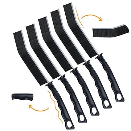 ABNAERG, Hard Bristle Crevice Cleaning Brush, Crevice Cleaning Brush, Hard-Bristled Crevice Cleaning Brush, 5 Pcs