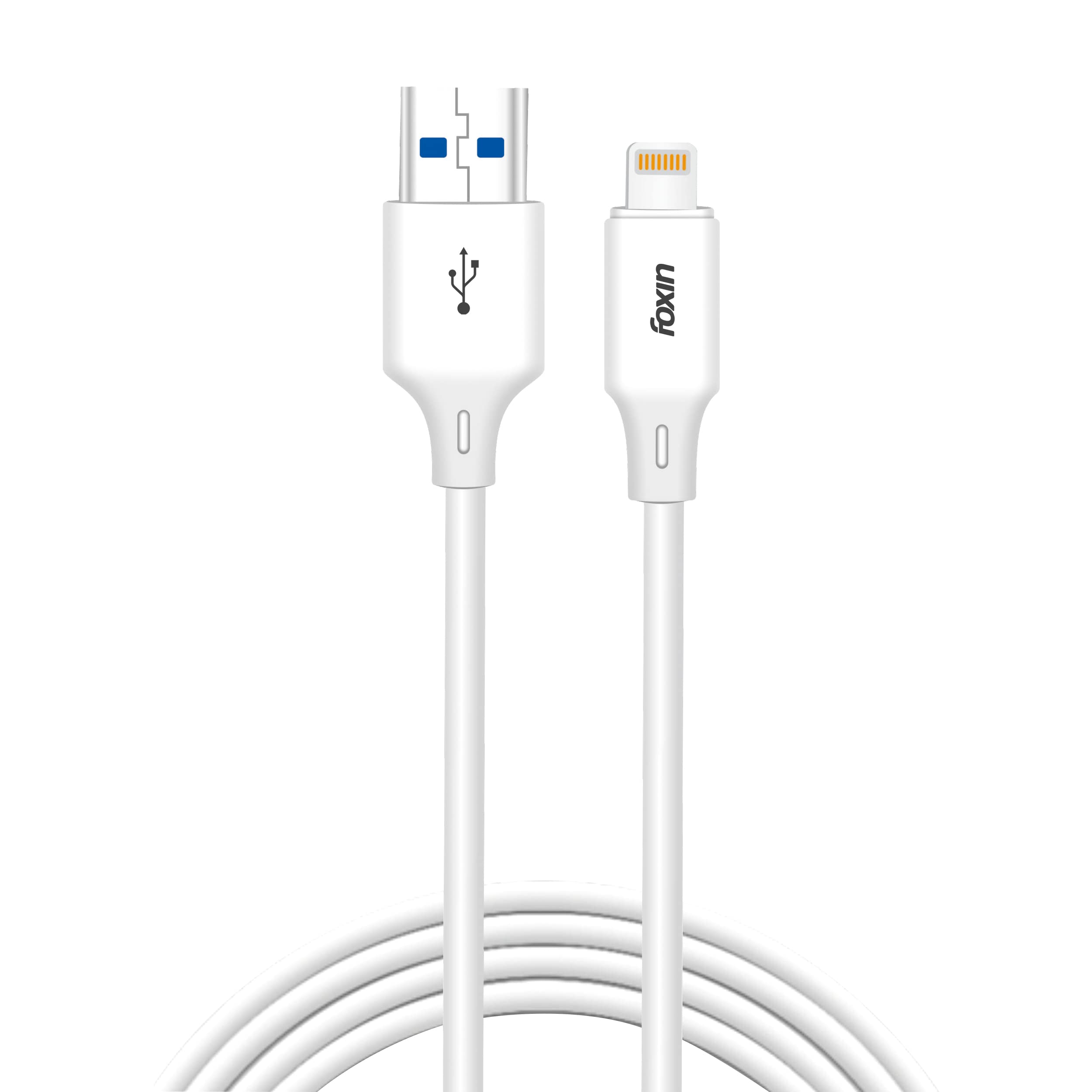 Foxin FDC-AU500 8-Pin USB 1.2 Meter Cable with 3.0 Amp fast charging, 480Mbps Data Sync, for all 8-Pin USB Devices, iPhone, iPad, BIS Certified, Made In India, 180-Days Warranty(White) (B0B39DZX4N) Amazon Price History, Amazon Price Tracker