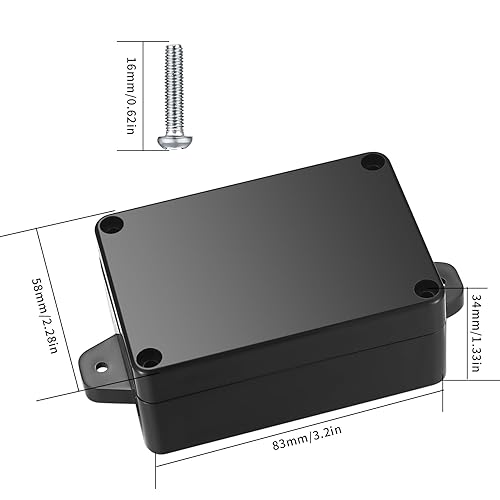 Miniatura 2 de Caja de proyectos, 4 cajas de conexiones, cajas eléctricas impermeables IP65, plástico ABS a prueba de polvo, caja de conexiones de energía con