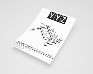 MG Global Modern Poster of YYZ Toronto Pearson International Airport (2) | 11x17 12x18 16x24 24x36 Minimal Unframed Print | Minimalism Wall Art Gift | Minimalist Home Office Decor