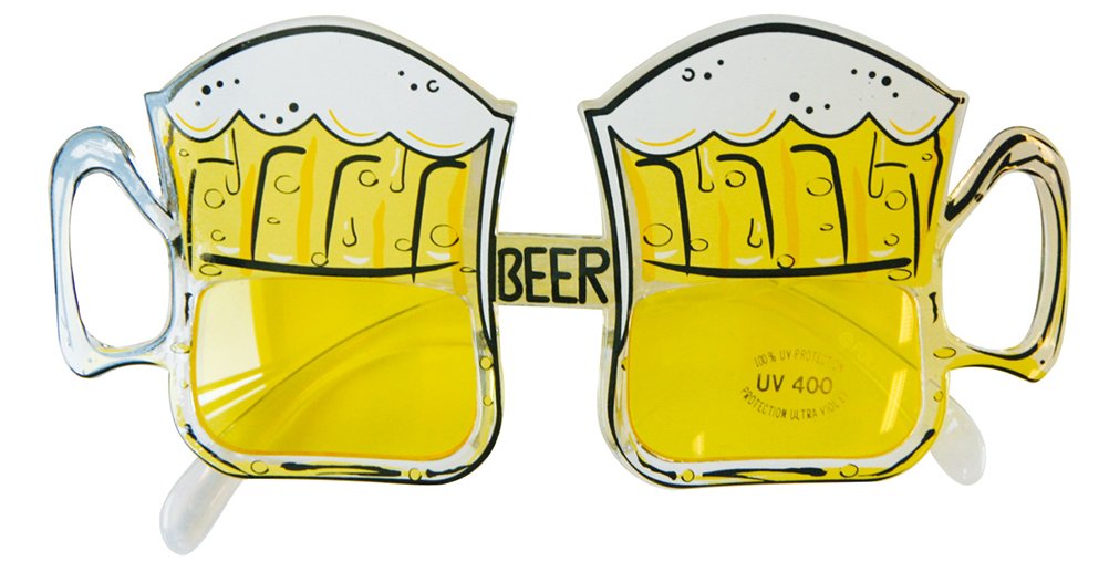 Party Glasses Beer glass Yellow, 1 Unità (Confezione da 1)