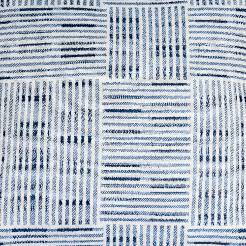 Pack-of-2-Decorative-Indoor-Outdoor-Pillow-18-x-18-Olefin-Placed-Square-Blue Pack of 2 Decorative Indoor Outdoor Pillow 18 x 18 Olefin Placed Square Blue