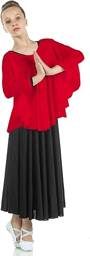 Danzcue Camiseta de baile con ala de ángel para niñas