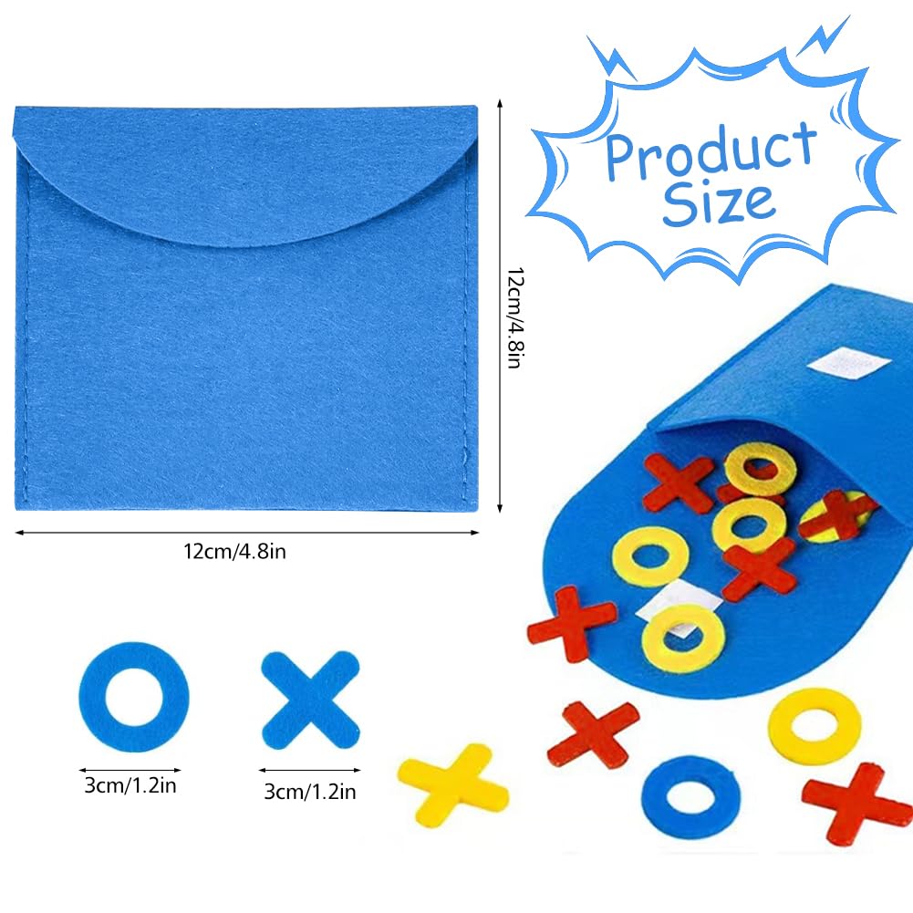 18 pezzi Tic Tac Toe Gioco da tavolo in feltro Giocattoli Compleanno Festa Favors Fine dell'anno