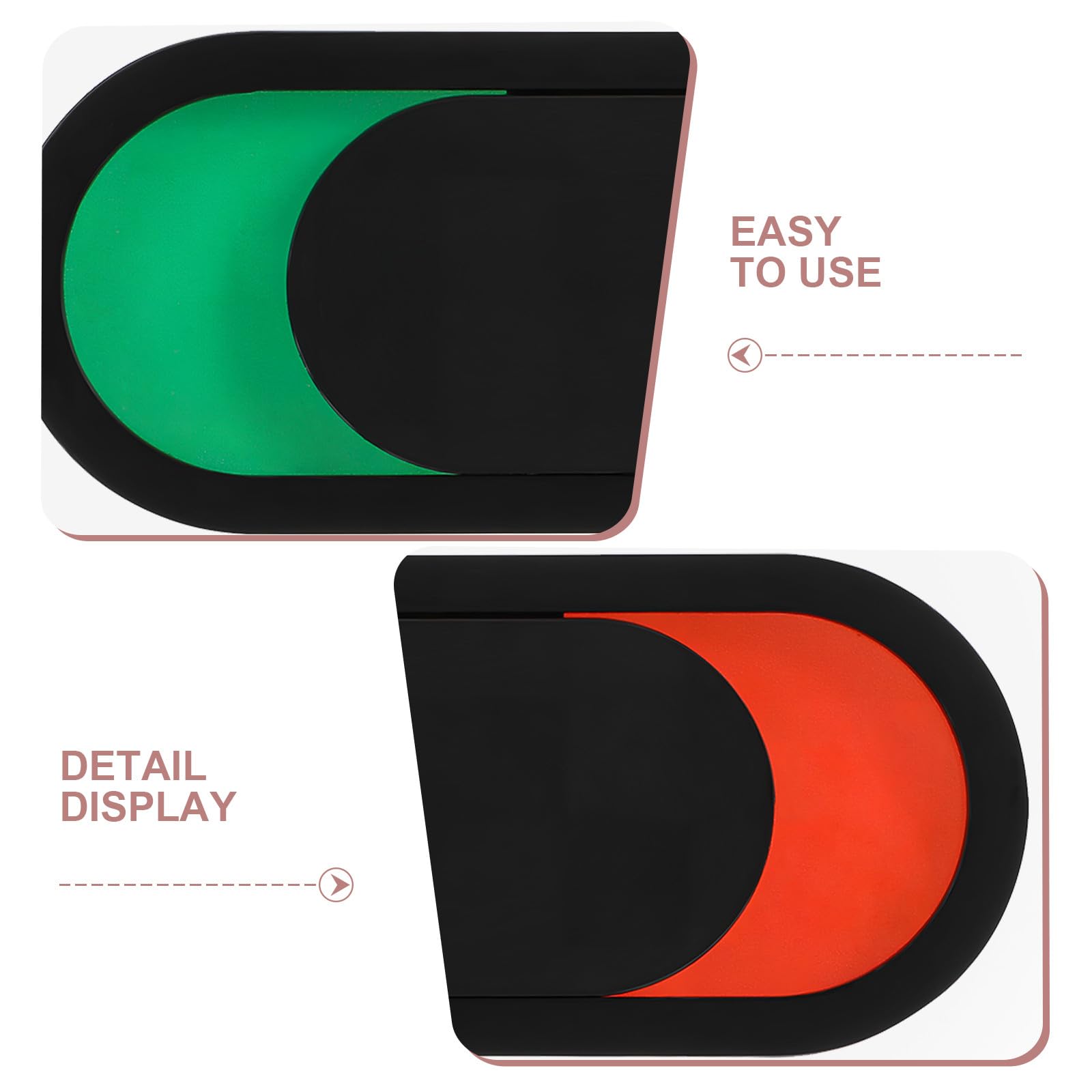DOITOOL 12 letreros deslizantes de privacidad para puertas, indicadores de puerta para salas de conferencias, letreros deslizantes en blanco, verde/rojo, de libre/ocupado para hogar, oficina, baño,
