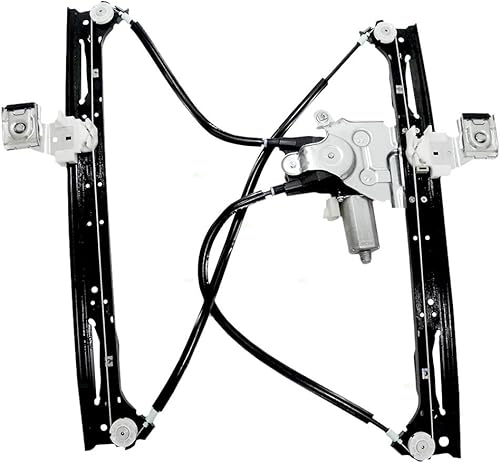 Brock Elevalunas eléctrico delantero de repuesto para pasajero con conjunto de motor de elevación compatible con Envoy Trailblazer 88980704 2002-2009