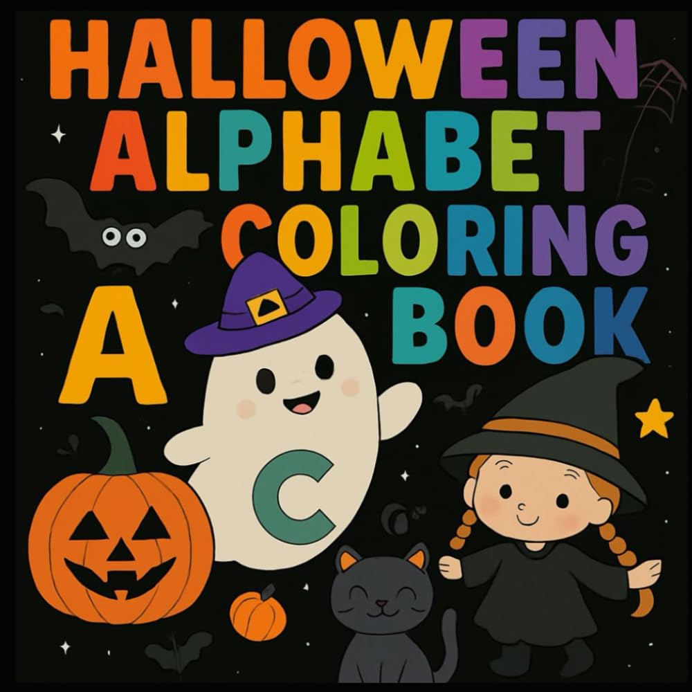 Halloween Alphabet Coloring Book