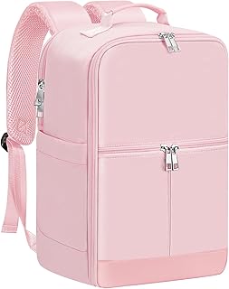 OTAHGK Cabin Bags 40x20x25 for Ryanair Underseat Carry-Ons Travel Backpack, Hand Luggage Backpack Cabin Size 20L, Laptop Bags Small Travel Bag-Pink