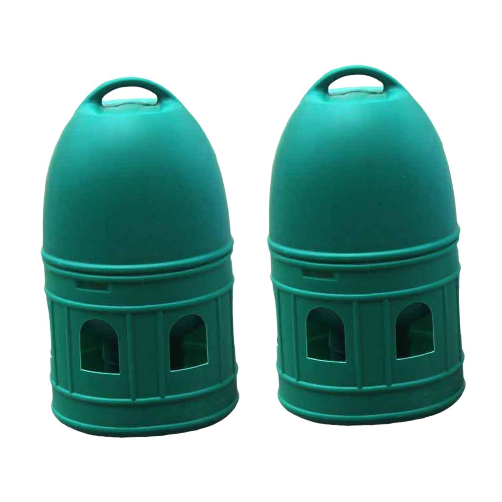 Generic 2 Pieces Pigeon Drinker Waterer Bird Water Drinker Feeder Cage Accessories Water Bottle Waterer 10L Watering Cup for Chicken