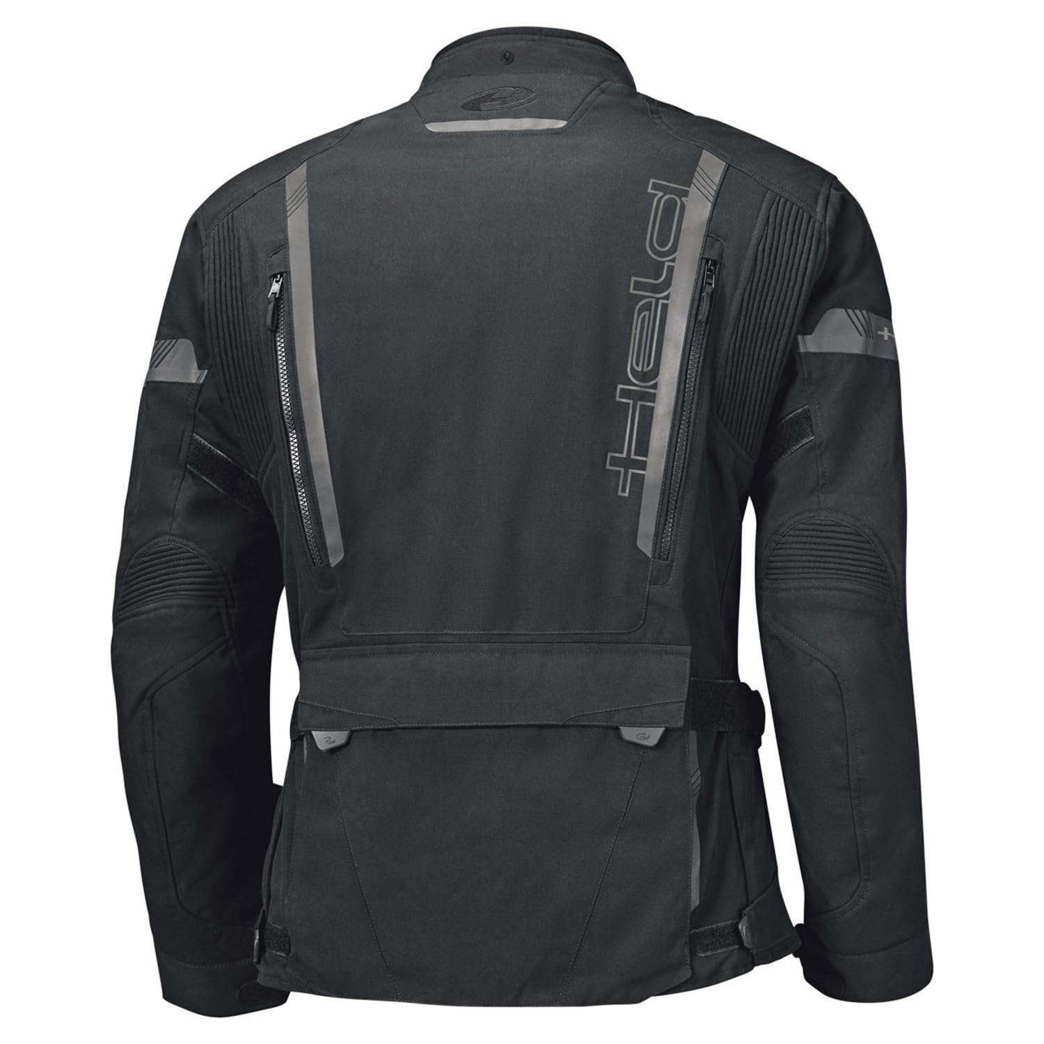 Held Tridale Top – Chaqueta de moto para hombre – Chaqueta de moto para hombre con protectores de D3O – 100% impermeable, cortavientos, transpirable – Certificado CE, EN 17092, Tactel 750D, negro/gris