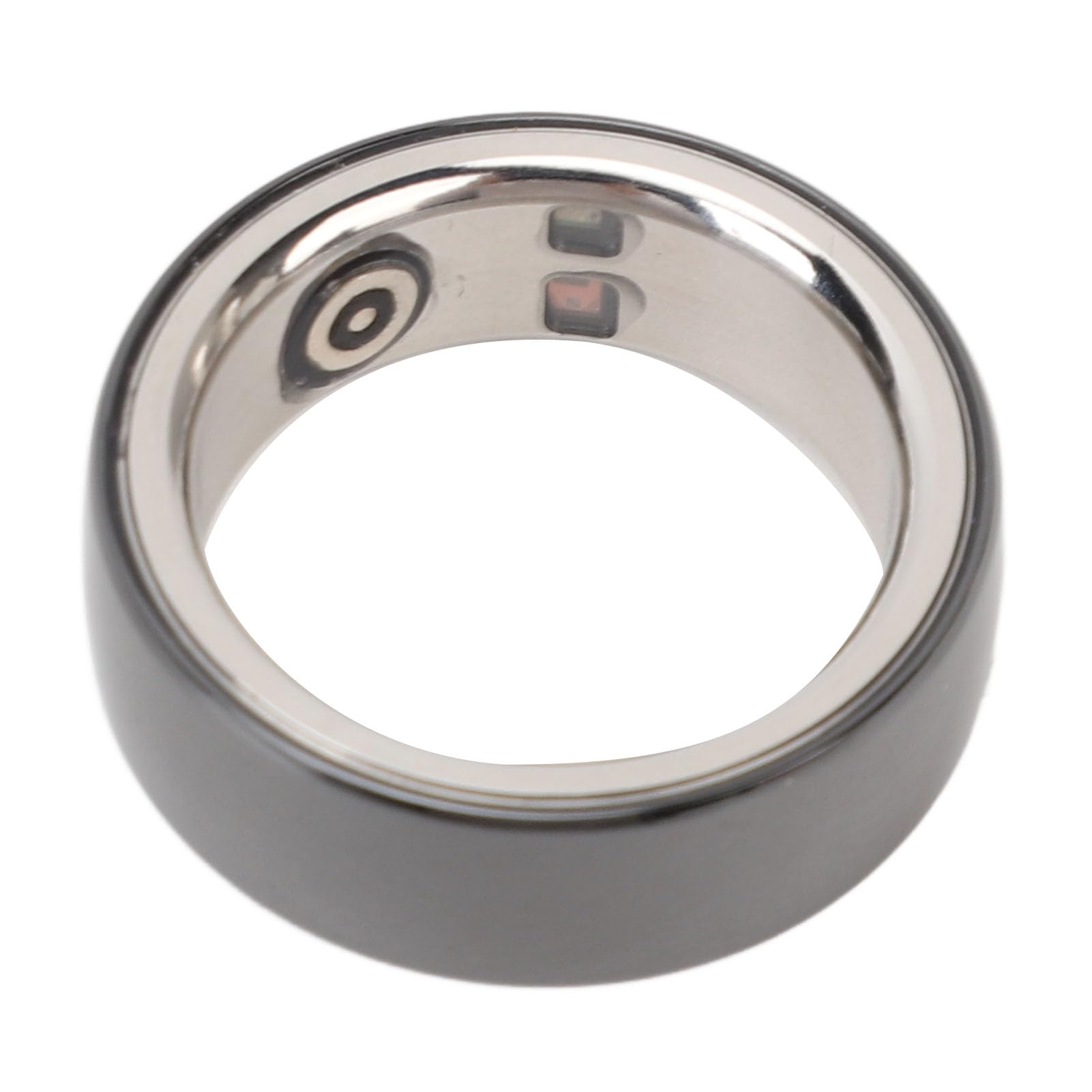 Garsent Anillo Inteligente, Anillo de Fitness Impermeable Bluetooth con Estuche de Carga, Conteo de Paso de Aleación de Aluminio de Cerámica de Moda, Remodelar su Vida Saludable