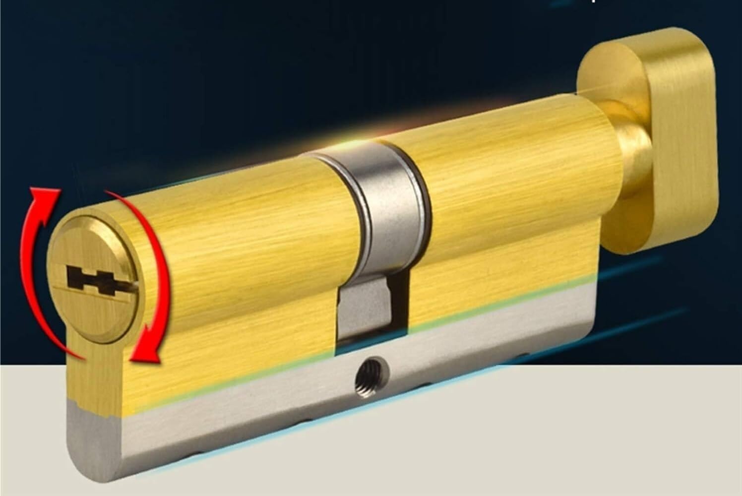 ユーロシリンダーロック、ドアロックシリンダー、ロックコアシングルオープン70/75/80/105/110mmヒットドアロックシリンダ